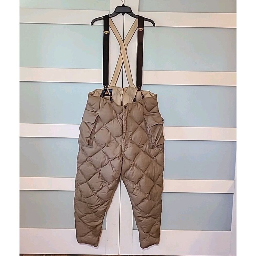 VTG Eddie Bauer 60s Era Blizzard Proof Down Quilted Insulated Pants XL READ